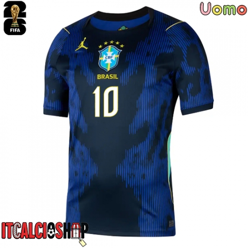 Brasile Gabriel Magalhaes #3 Seconda Maglia Mondiali 2026 Manica Corta